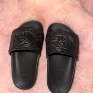 Gucci GG logo slide sandals (kids/toddler size 9),